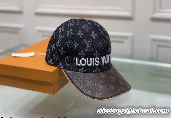 Promotional Louis Vuitton Monogram Denim Signature Baseball Hat LV2815 Black/Brown 2021