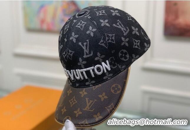 Promotional Louis Vuitton Monogram Denim Signature Baseball Hat LV2815 Black/Brown 2021