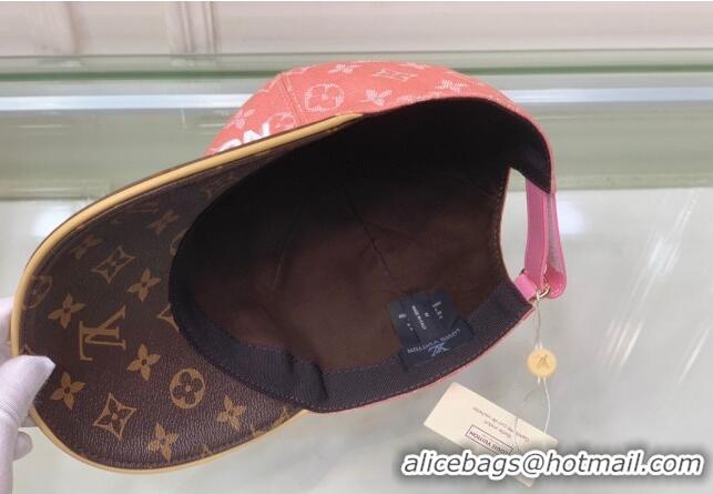 Hot Sell Louis Vuitton Monogram Denim Signature Baseball Hat LV2815 Pink/Brown 2021