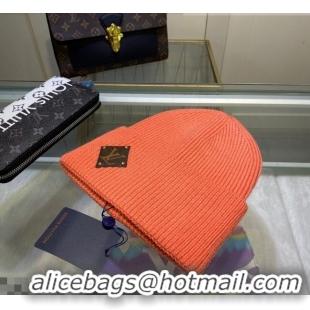 Trendy Design Louis Vuitton Wool Patch Knit Hat 110595 Orange 2021