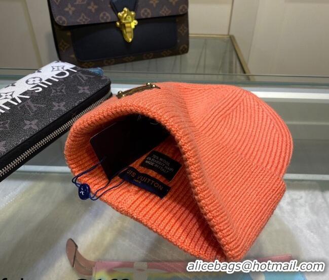 Trendy Design Louis Vuitton Wool Patch Knit Hat 110595 Orange 2021