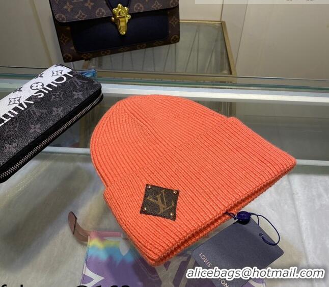 Trendy Design Louis Vuitton Wool Patch Knit Hat 110595 Orange 2021