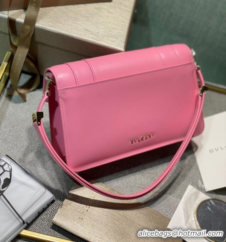 Super Quality Bvlgari Serpenti Forever leather small crossbody bag 292104 pink