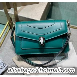 Crafted Best Bvlgari Serpenti Forever leather small crossbody bag 292104 green