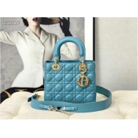 Best Product LADY DIOR MY ABCDIOR BAG Cannage Lambskin M0538O light blue