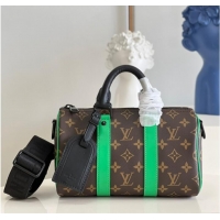 Luxurious Louis Vuitton Monogram Canvas KEEPALL BANDOULIERE 25 M20900 Green