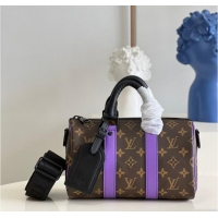 Popular Style Louis Vuitton Monogram Canvas KEEPALL BANDOULIERE 25 M20900 purple