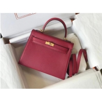 Trendy Design Hermes Original Epsom Leather KEL2578 Burgundy