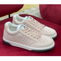 Good Product Chanel Suede Sneakers G38811 Light Pink