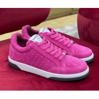 Hot Style Chanel Suede Sneakers G38811 Fuchsia Pink