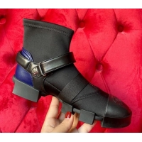 Purchase Chanel Leather Strap Wrap Ankle Boots Black 071811