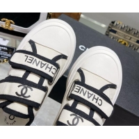 1:1 aaaaa Chanel Canvas Sneakers White 071822