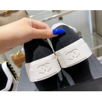 Sumptuous Chanel Canvas Sneakers Black 071824