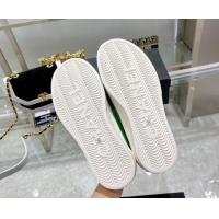 Charming Chanel Canvas Sneakers Green 071825