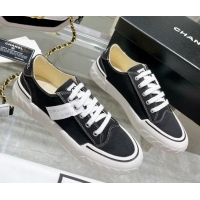 Good Product Chanel Canvas Sneakers Black 071838