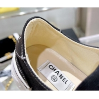 Good Product Chanel Canvas Sneakers Black 071838