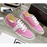 Luxury Chanel Canvas Sneakers Pink 071841