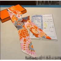 Best Price Hermes Silk Bandeau Scarf 5x86cm H2307 Orange 2022