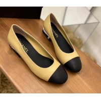 Purchase Chanel Pearl Ballerinas Beige 8089100