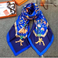 Good Product Hermes Silk Square Scarf 140x140cm H62402 Blue 2022