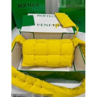 Good Looking Bottega Veneta Padded Tech Cassette Crossbody Bag 628951 Yellow 2021