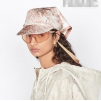 Famous Brand Dior Silk Visor Hat in Light Pink Toile de Jouy Reverse CD0816 2022