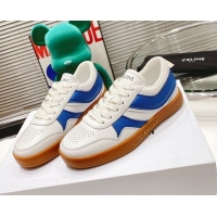 Good Looking Celine Trainer Calfskin Low Sneakers Sky Blue 072011