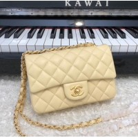 Well Crafted Chanel Classic Flap Bag Original Sheepskin Leather A1116 apricot&Gold-Tone Metal