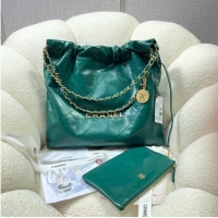 Pretty Style CHANEL 22 HANDBAG AS3260 green