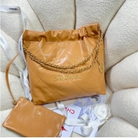 Buy Inexpensive CHANEL 22 HANDBAG AS3260 Apricot