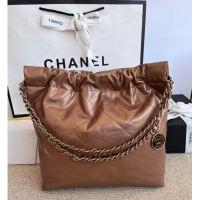 Unique Style CHANEL 22 HANDBAG AS3260 brown