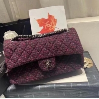 Good Looking Chanel 2.55 Flap Bag 1112 Wine with Silver Hardware