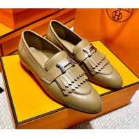 AAAAA Hermes Royal Loafer in Calfskin Coffee 611075