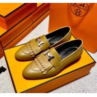 Luxury Hermes Royal Loafer in Calfskin Brown/Black 0611080