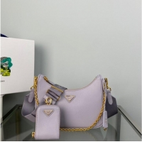 Famous Brand Prada Re-Edition 2005 Saffiano shoulder bag 1BH204 Lavender