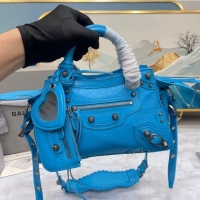 Inexpensive Balenciaga NEO CAGOLE XS HANDBAG 05812 blue