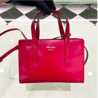 Famous Brand Prada Re-Edition 1995 brushed-leather small shoulder bag 1BA357 red