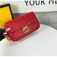 Promotional Fendi Baguette nappa leather bag F0881 Red