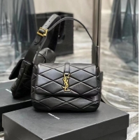 Top Quality SAINT LAURENT LE 57 HOBO BAG IN QUILTED LAMBSKIN 698567 black