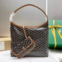 Elegant Promotional Goyard Boheme Hobo Bag G4591 Black And Tan