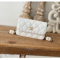 Fashion Luxury Chanel CLUTCH WITH CHAIN AP2929 white