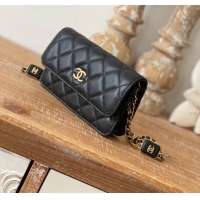 Famous Brand Chanel CLUTCH WITH CHAIN AP2929 black