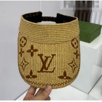 Buy Fashionable Louis Vuitton Monogram Raffia Visor Hat LV2503 Khaki 2021