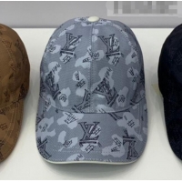 Custom Louis Vuitton Fabric Baseball Hat LV1902 Grey 2021