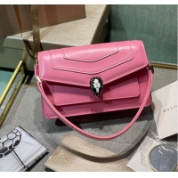 Super Quality Bvlgari Serpenti Forever leather small crossbody bag 292104 pink