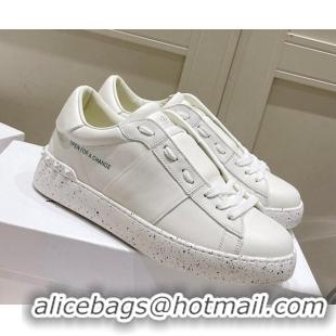 Cheap Price Valentino Calfskin Open for a Change Sneakers White Leather 052509