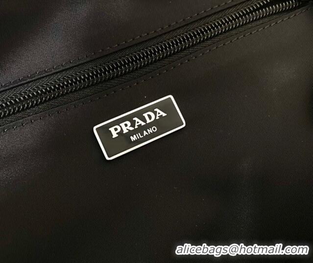 Famous Brand Prada Men's Technical Fabric Backpack 2VZ085 Black 2022