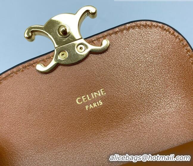 Good Quality Celine Triomphe Small Wallet 60030 Brown 2021