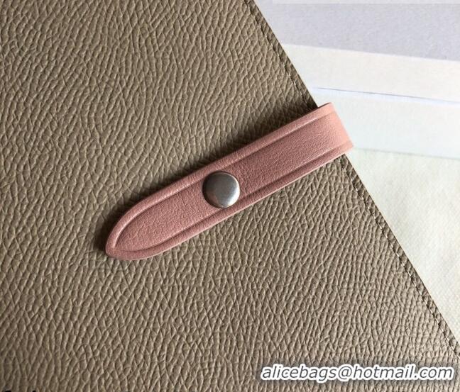 Affordable Price Celine Palm-Grained Leather Passport Wallet CE1825 Beige/Pink 2022