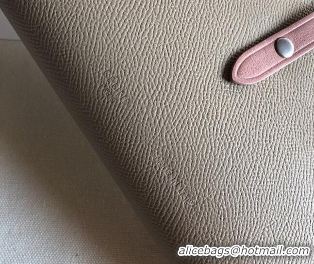 Affordable Price Celine Palm-Grained Leather Passport Wallet CE1825 Beige/Pink 2022